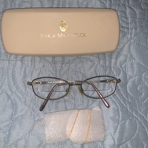 Jessica McClintock Accessories - Jessica McClintock JMC Eyeglass Frame only Wine Color